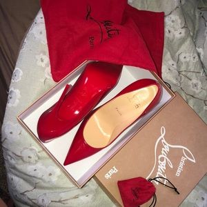 Christian louboutin red bottom heels.